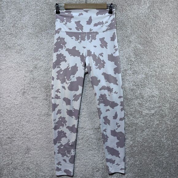 Beach Riot Piper Leggings Women's S/M White Cow Full Length High Rise Workout - Picture 5 of 14